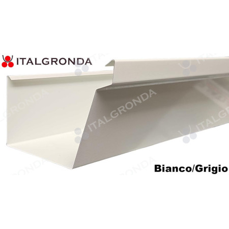 GRONDA A CASSETTA c/scalino ALL. BIANCO/GRIGIO DA ML.2,0