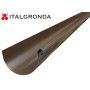 Gronda Semitonda in Lamiera Testa di Moro con riccio sviluppo 20 cm