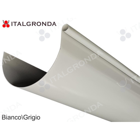 Gronda lamiera Bianco-grigio