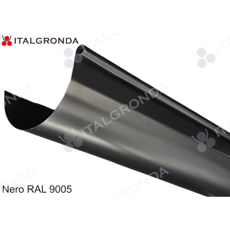 GRONDA SEMITONDA LAMIERA NERO OPACO RAL 9005 DA ML.3,0