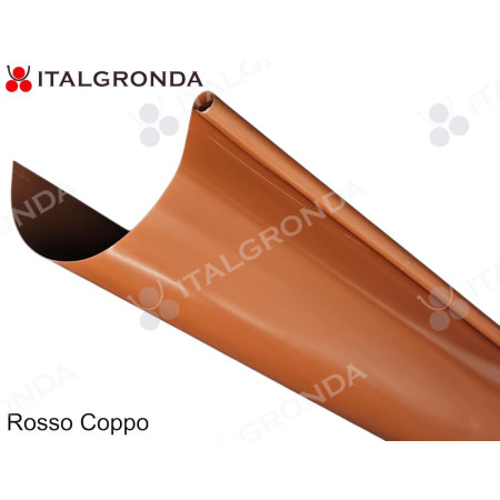 GRONDA SEMITONDA LAMIERA ROSSO MATTONE RAL 8004 DA ML.3,0