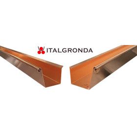 Gronda a Cassetta con Ricciolo in Rame Sezione Quadrata copertina