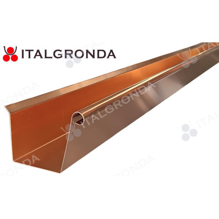 GRONDA A CASSETTA BASE 7 BORDO POSTERIORE ESTERNO IN RAME CON RICCIOLO