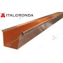 GRONDA A CASSETTA BASE 7 BORDO POSTERIORE ESTERNO IN RAME CON RICCIOLO