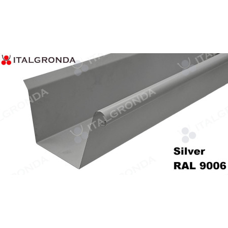 GRONDA A CASSETTA c/Riccio LAM. alluminio brillante Base 7 cm