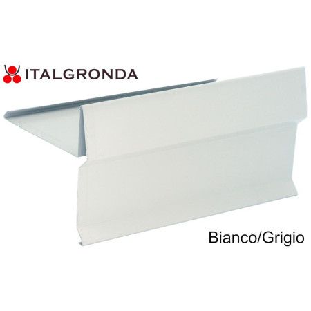 Mantellina o Scossalina a "Ti" in Lamiera Preverniciata bianco grigia