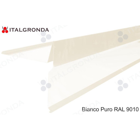 scossalina a T in Lamiera bianca 9010