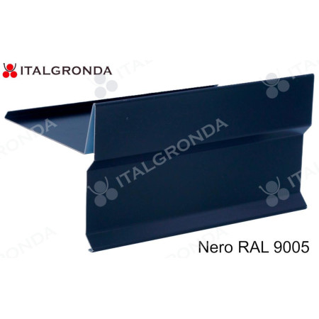 scossalina a T in Lamiera nero 9005