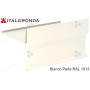 MANTELLINA A "T" IN ALLUMINIO BIANCO PERLA