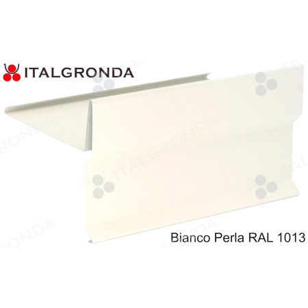 MANTELLINA A "T" IN ALLUMINIO BIANCO PERLA