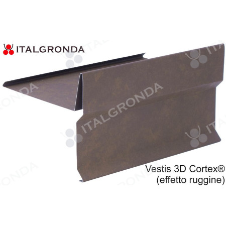 MANTELLINA A "T" IN ALLUMINIO RUGGINE
