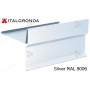 MANTELLINA A "T" IN ALLUMINIO SILVER