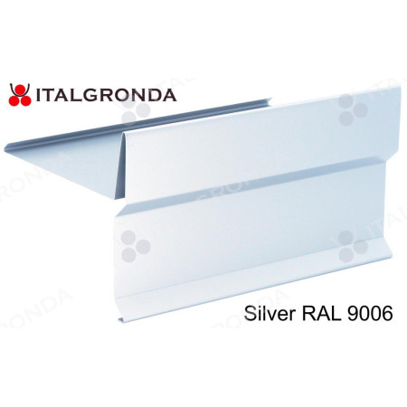 MANTELLINA A "T" IN ALLUMINIO SILVER