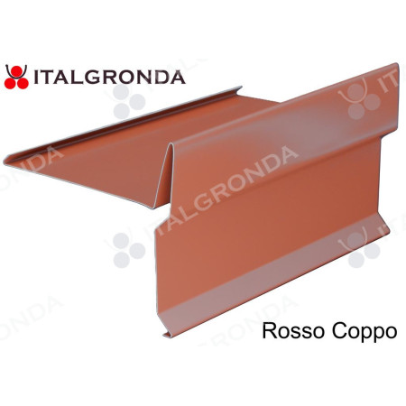 MANTELLINA A "T" IN ALLUMINIO ROSSO COPPO