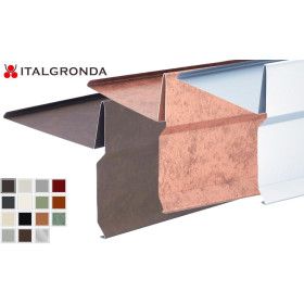 Mantellina o scossalina a T in alluminio colori a scelta ITALGRONDA-MANTELLINA O SCOSSALINA A "TI" IN ALLUMINIO PREVERNICIATO CO