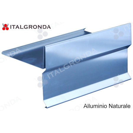 SCOSSALINA A "T" IN ALLUMINIO NATURALE