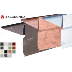 MANTELLINA A "T" IN ALLUMINIO COLORATO A SCELTA DA ML. 3