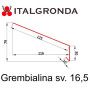 Quote GREMBIALINA O SCOSSALINA IN LAMIERA PREVERNICIATA COLOR TESTA DI MORO DA 1,0-2,0 e 3,0 Metri