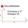 CONVERSA A ’L’ IN RAME ITALGRONDA-CONVERSA A ’L’ IN RAME LUNGA  1,0 2,0 3,0 MetriDisponibile negli sviluppi 33-50-67-75 cm Selez