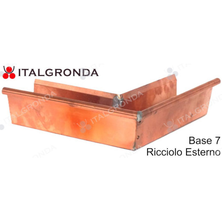 ANGOLO ESTERNO DI GRONDA A CASSETTA base 7 bordo est