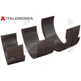 GIUNTO AD INCASTRO IN LAMIERA PREVERNICIATA TESTA DI MORO PER GRONDA SEMITONDA