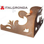 FRONTONE ORNAMENTALE RAME MOD. CURVO (ESTERNO)