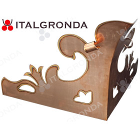 FRONTONE ORNAMENTALE RAME MOD. CURVO (ESTERNO)