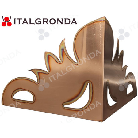 FRONTONE ORNAMENTALE RAME MOD. PICCOLO (ESTERNO)