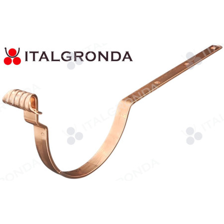 STAFFA IN RAME PER GRONDA SEMITONDA CON RICCIOLO ORNAMENTALE