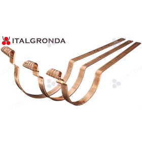 STAFFA IN RAME PER GRONDA SEMITONDA C/RICCIO+SEDE SVILUPPO 25-28-33 CM