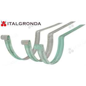 STAFFA PER GRONDA SEMITONDA IN ALLUMINIO PREVERNICIATO VERDE ROOF