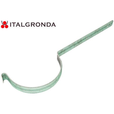 STAFFA PER GRONDA SEMITONDA IN ALLUMINIO PREVERNICIATO VERDE ROOF TECNOSTAFF-STAFFA PER GRONDA SEMITONDA IN ALLUMINIO PREVERNICI