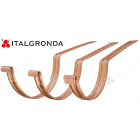 STAFFA PER GRONDA SEMITONDA INOX PREVERNICIATO COPPER RAME ROOF VESTIS