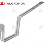 STAFFA PER GRONDA A CASSETTA IN ACCIAIO ZINCATO base 100mm