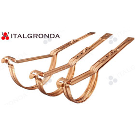 STAFFA PER GRONDA SEMITONDA IN RAME CON DOPPIA NERVATURA.