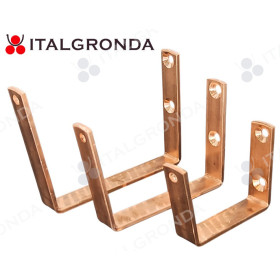 STAFFA PER GRONDA A CASSETTA IN RAME SENZA GAMBO
