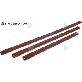BANDELLE nervate IN LAMIERA COLOR ROSSO SIENA 15/10