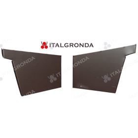 TESTATA IN LAMIERA TDM DESTRA E SINISTRA PER GRONDA A CASSETTA CON SCALINO