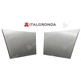 TESTATA IN LAMIERA ZINCATA PER GRONDA A CASSETTA CON RICCIOLO