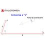 TESTATA IN LAMIERA TESTA DI MORO PER CONVERSA A ’’L’’ SV.33 ITALGRONDA-TESTATA IN LAMIERA TESTA DI MORO x CONVERSA A ’’L’’ SV.33