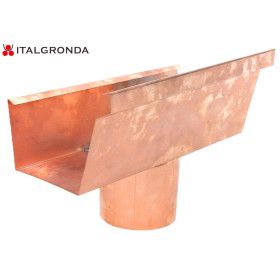 RACCORDO A GRONDA A CASSETTA CON SCALINO CON BOCCHETTA IN RAME ITALGRONDA-RACCORDO A GRONDA A CASSETTA CON SCALINO CON BOCCHETTA