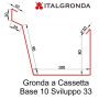 RACCORDO A GRONDA A CASSETTA CON SCALINO CON BOCCHETTA IN RAME ITALGRONDA-RACCORDO A GRONDA A CASSETTA CON SCALINO CON BOCCHETTA