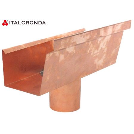 RACCORDO A GRONDA A CASSETTA CON SCALINO CON BOCCHETTA IN RAME ITALGRONDA-RACCORDO A GRONDA A CASSETTA CON SCALINO CON BOCCHETTA