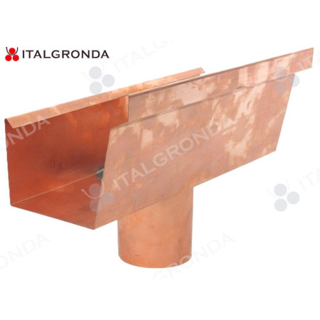 RACCORDO GRONDA RAME BASE 10 C/SCALINO C/BOCCHETTA Ø100