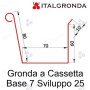 RACCORDO GRONDA LAM. T.M. BASE 7 C/BOCCHETTA Ø60