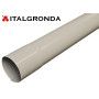 TUBO LAMIERA PREVERNICIATA BIANCO GRIGIO Ø 60mm