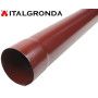 TUBO LAMIERA ROSSO SIENA Ø 80 e 100 mm discendente, calata.