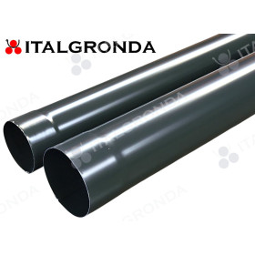 Tubo pluviale in LAMIERA PREVERNICIATA RAL 7016 COLOR GRIGIO ANTRACITE della lunghezza di 1 e 2 METRI LINEARI.