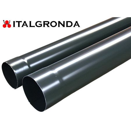 Tubo Pluviale in Lamiera Grigio Antracite RAL 7016 Copertina