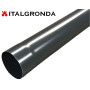 TUBO Lamiera preverniciata color Grigio Antracite Ral 7016 Ø 80 mm